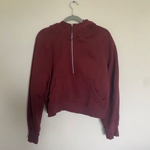 Lululemon Oversized Scuba Red Merlot M/L
